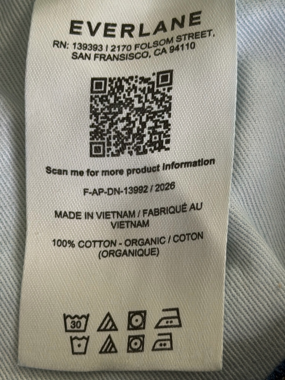 Everlane The Way-High Utility Jean Blue Size 31R Barrel Cargo NWOT - Picture 14 of 16